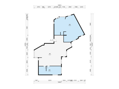 富豪山庄北区小区2室1厅户型图2