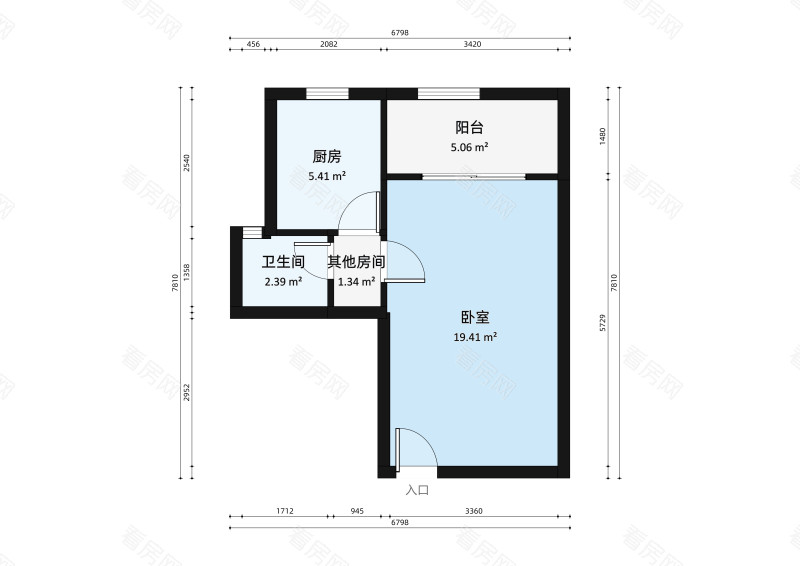 锦绣海湾城六期小区1室0厅户型图