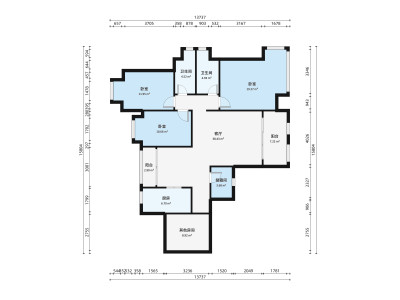 每一间小区3室1厅户型图4