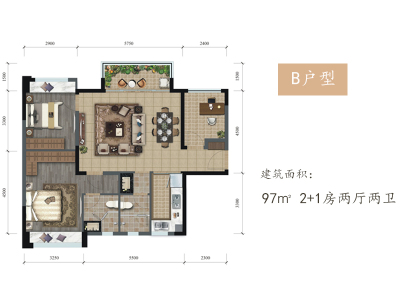 湖城大境小区0室0厅户型图1