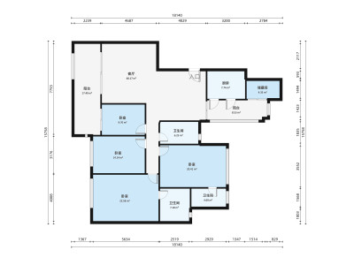 三水雅居乐花园小区4室2厅户型图3