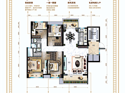碧桂园保利天启小区0室0厅户型图1