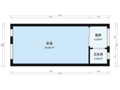 翠怡苑小区1室0厅户型图3