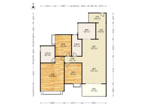 时代名著 3室2厅 112.55㎡ 整租 时代名著 3室2厅 112.55㎡ 整租佛山南海区桂城北租房图片