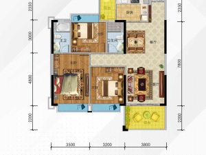 江门松鹤国际新城新房楼盘户型图6