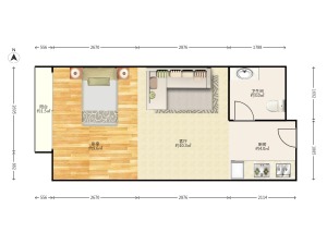 万科金色领域 1室1厅 39.25㎡_佛山南海区千灯湖租房图片