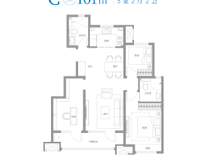 青岛双子星城公园里新房楼盘户型图