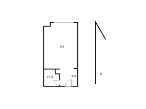 依云曦城 1室0厅 40㎡_依云曦城租房户型图片2